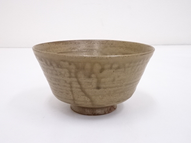 JAPANESE TEA CEREMONY / TEA BOWL CHAWAN / ASH GLAZE